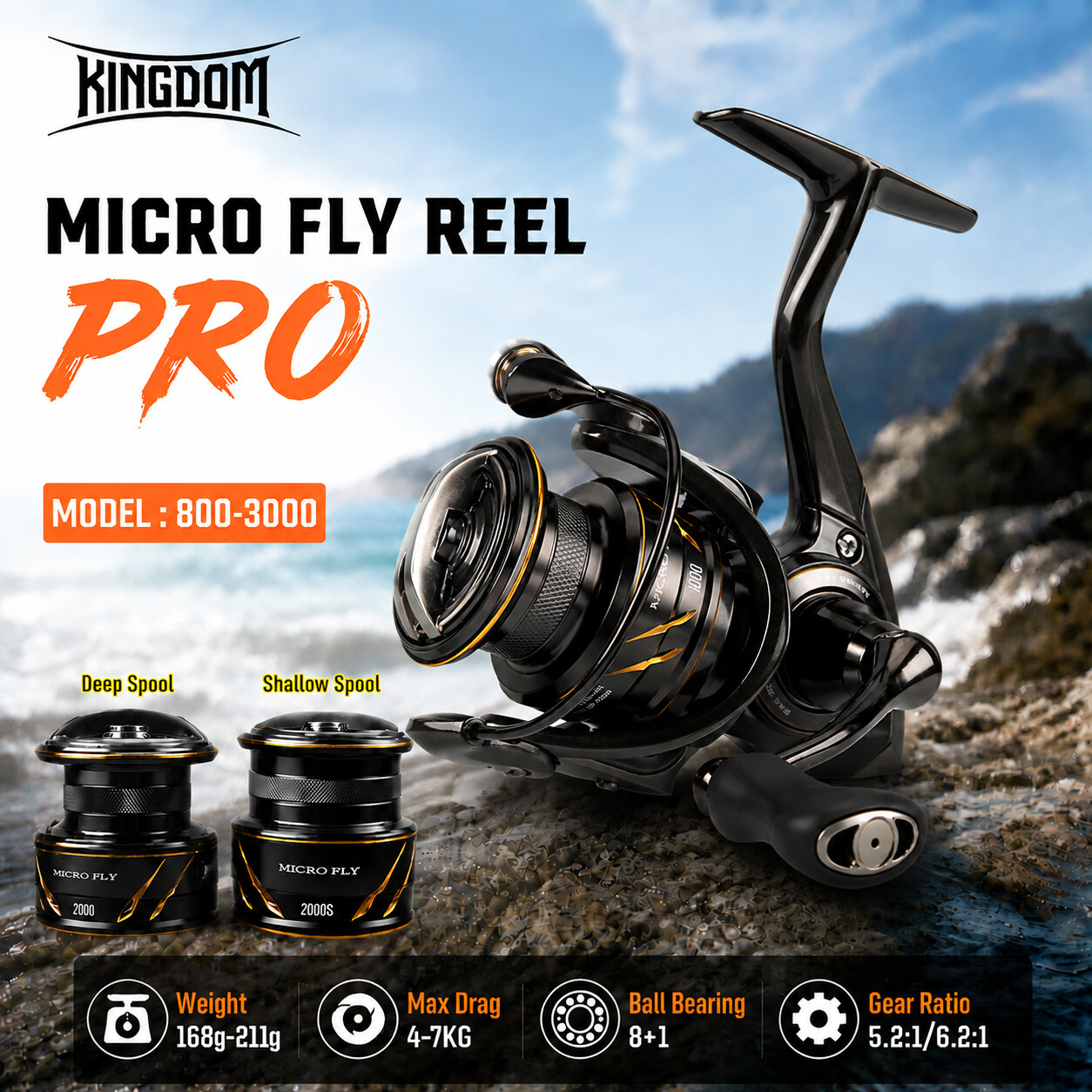Shimano Reel Stradic - Kingdom Micro Fly Pro Balıkçılık Spinning