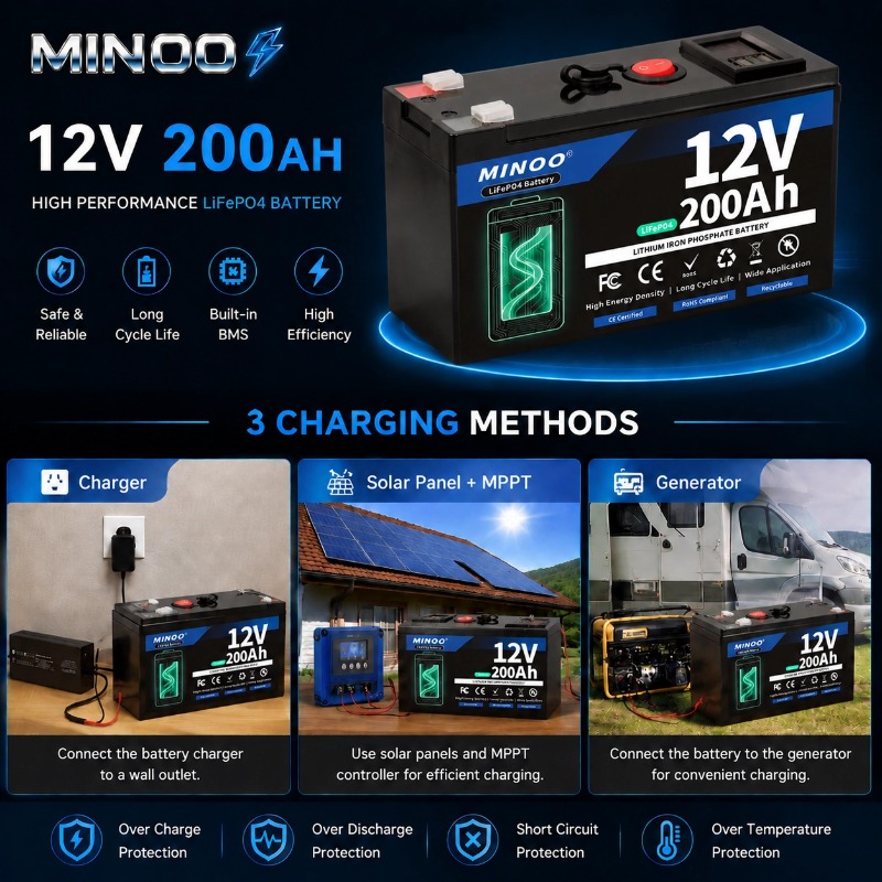 12V 200Ah LiFePO4 Batarya Deri - Fish Finder Charger incelemesi ve fiyatı