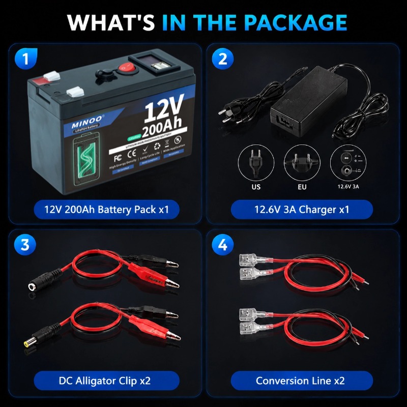 12V 200Ah LiFePO4 Batarya Deri - Fish Finder Charger incelemesi ve fiyatı